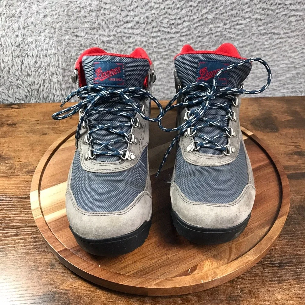 Danner Jag Hiking Boot Mens 8.5 Steel Gray Blue Wing Suede Casual Outdoor Shoes